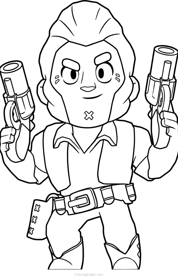 Colt shows off his twin revolvers with style — nobody's faster than him!