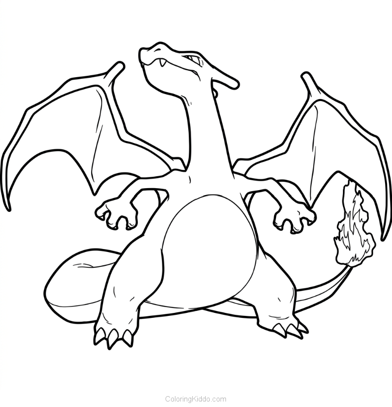 This brave Charizard beams with pride, showcasing its strength and fiery spirit!