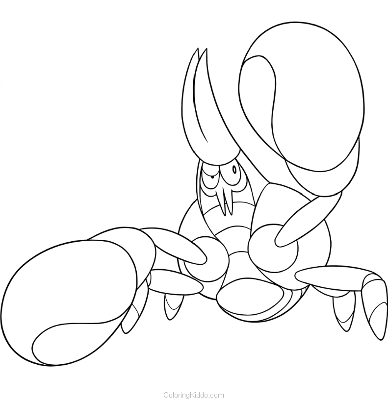 Crawdaunt strikes a mighty pose, showing off its giant claws and awesome power!