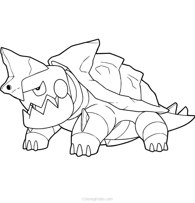 Drednaw opens its powerful jaws, ready to chomp through rocks or any opponent!