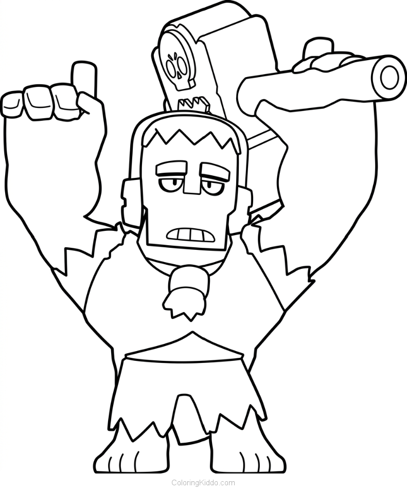 Frank lifts his massive hammer high, ready to slam the ground with unstoppable force!