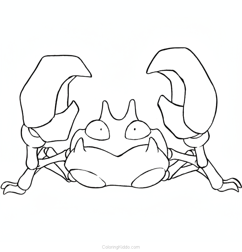 Krabby is a cheerful River Crab Pokémon who loves to play by the water's edge!