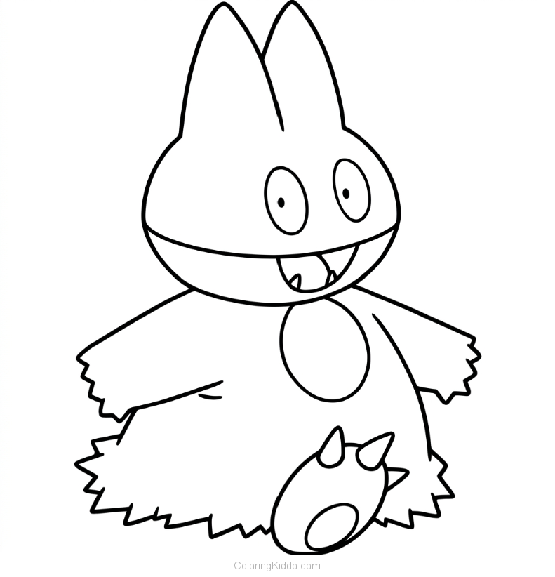 Munchlax beams with a giant smile, always ready for a tasty treat!