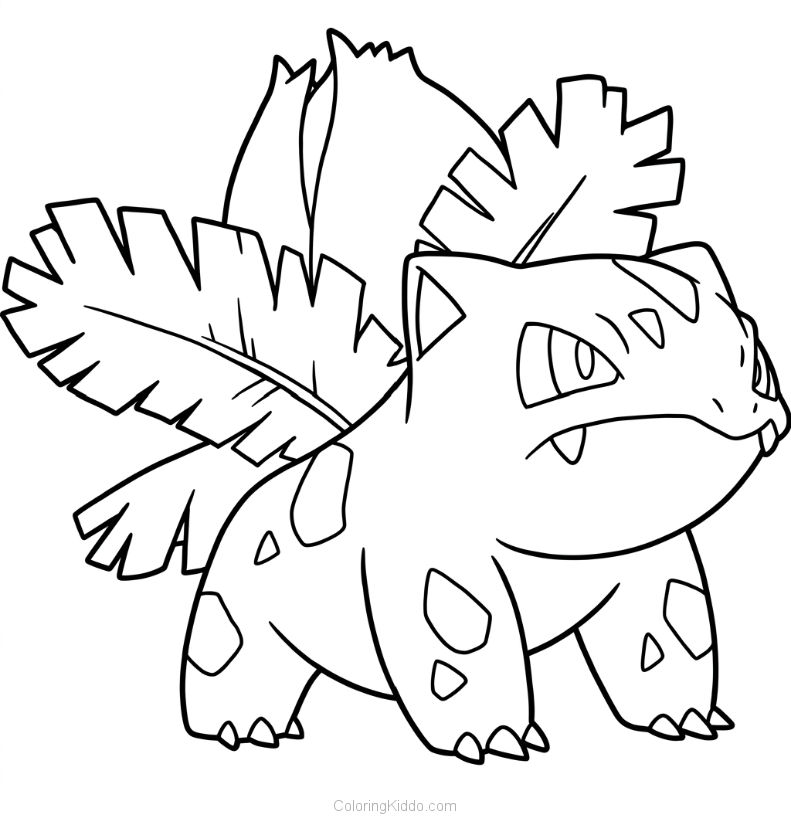 Ivysaur stands strong with its beautiful flower blooming on its back — this Pokémon is growing bigger every day!