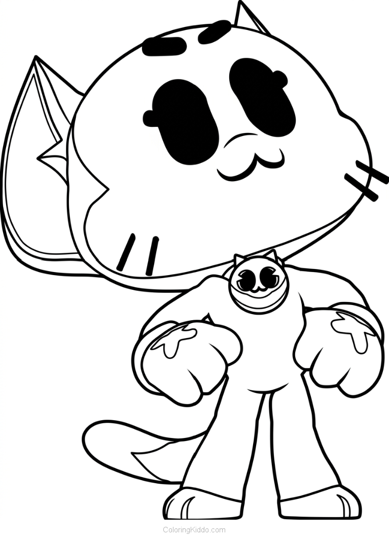 Kit stands tall, showing off his awesome cat-like style!