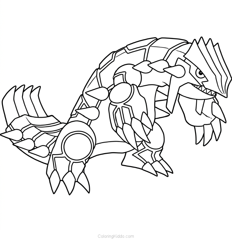 This awesome Groudon, the mighty land creator, is ready to show its legendary power!