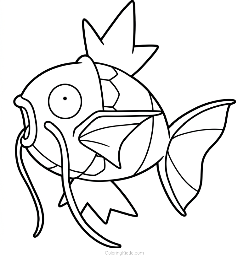 Magikarp splashes along with its mouth wide open — this little fish has big dreams!