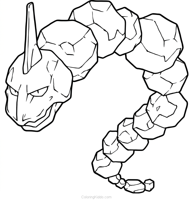 Onix coils its mighty body, preparing to unleash a powerful attack in battle!