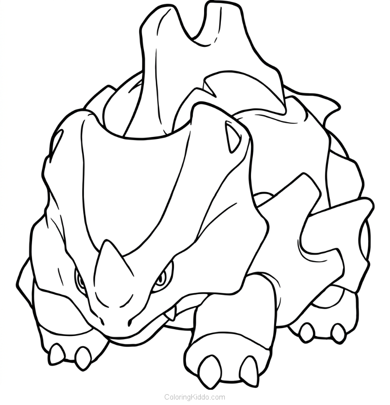 This powerful Rhydon is a true rock type, ready to smash through obstacles with incredible strength!