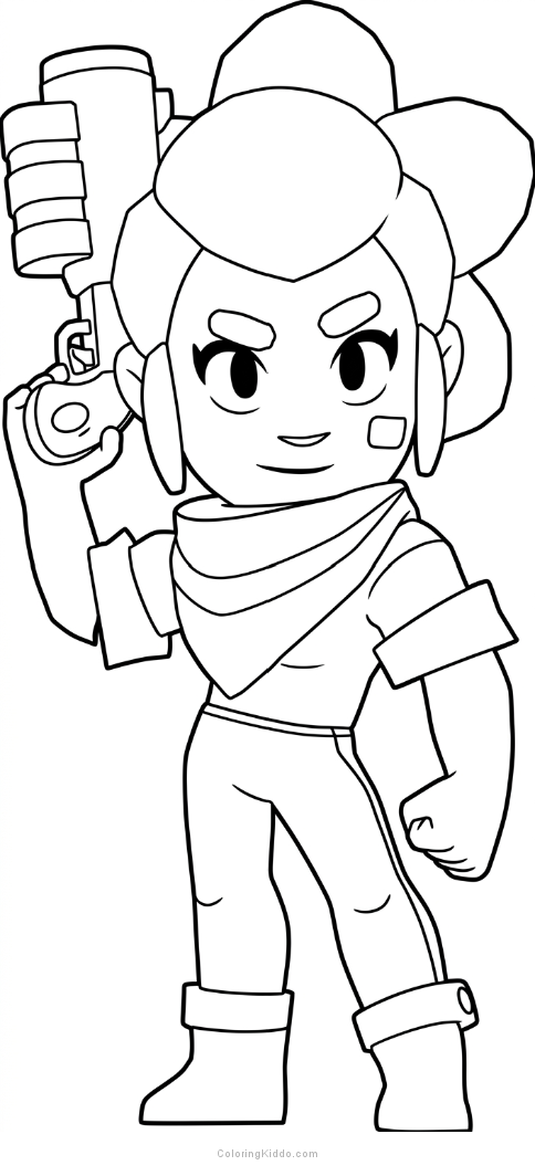 Shelly stands tall with her trusty shotgun, ready to lead the charge!