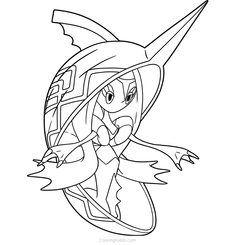 Tapu Fini shows off its magnificent shell, protecting Poni Island with amazing water magic!