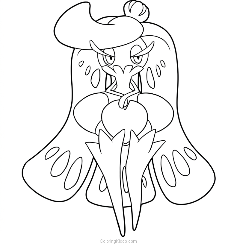Tsareena stands tall and proud, showing off her queenly presence for all to admire!