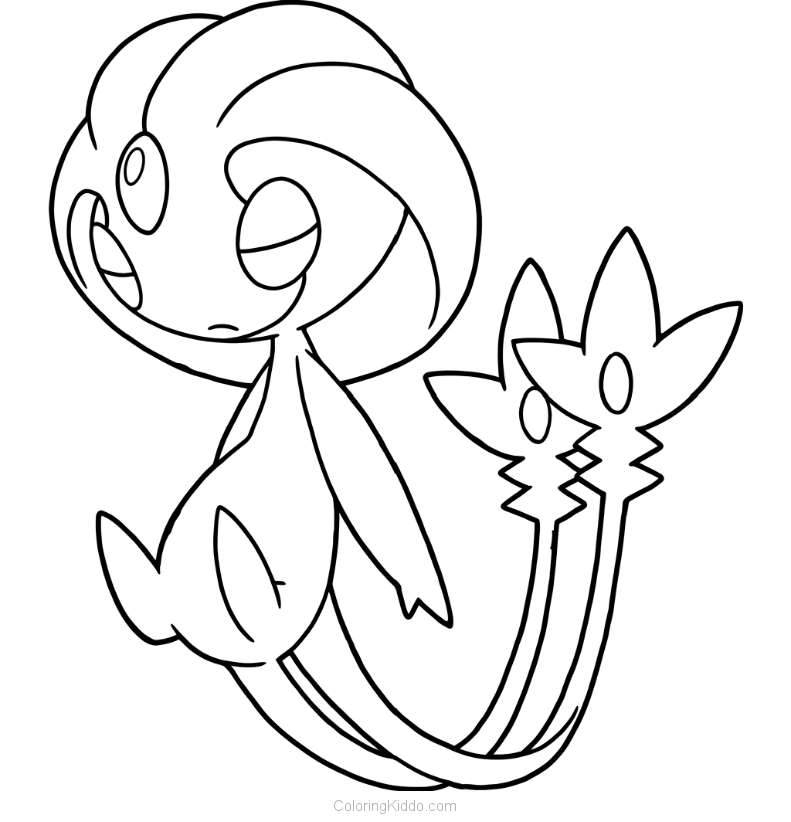 Uxie floats peacefully, ready to share its wisdom and calm magic!