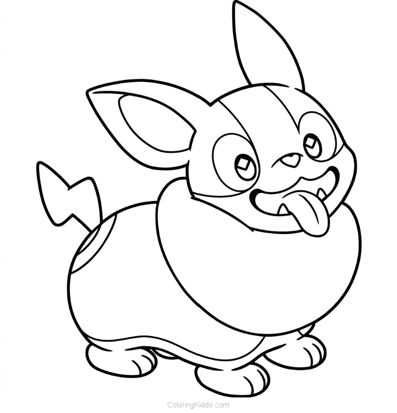 Yamper's bolt-shaped tail zips with electric energy, making it super fast and amazing!