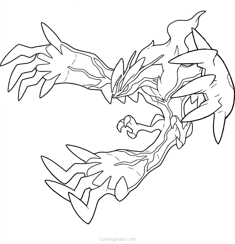Yveltal spreads its massive wings wide, ready to soar through the skies with awesome power!